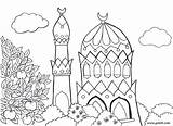 Islam Moschee Malvorlage Prinzessin sketch template