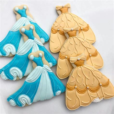 princesses dress cookies princess cookies disney princess cookies fancy cookies