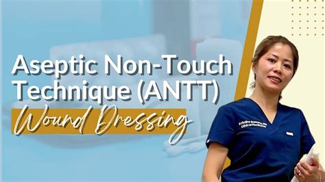 osce aseptic  touch technique wound dressing youtube