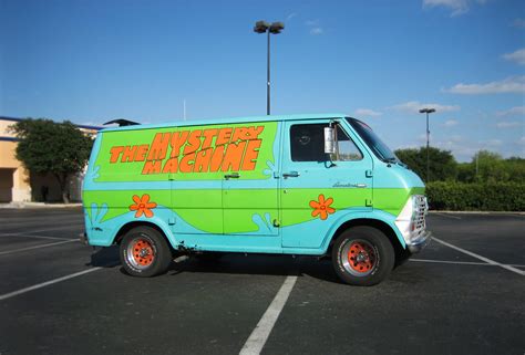 austin streets brightened  real life mystery machine