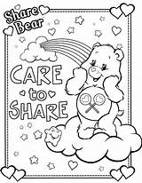 Coloring Care Bear Pages Bears Colouring Printable Sheets Birthday Color Valentine Kids Adult Preschool Betty Boop Print Nina Teddy Board sketch template