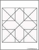 Geometric Coloring Cross Pages Diamond Quilt Quilts Customize Print Shape Squares Detailed Arrows Colorwithfuzzy sketch template