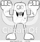 Blocky Fists Outlined Thoman Cory sketch template