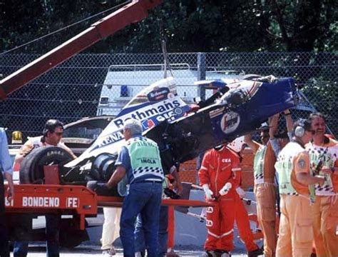 The Remains Of Ayrton Senna S Car After His Fatal Crash F1 Crash