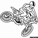 Coloring Pages Dirt Bike Motorcross Popular Kids sketch template