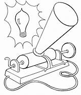 Edison Bulb Invention Popular sketch template