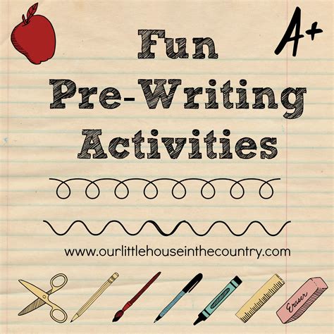 fun pre writing activities early literacy fine motor skills