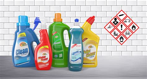 read label chemical cleaning supplies