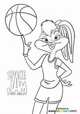 Coloring Lola Legacy Goon Looney Tunes Bunny Wet Lebron sketch template