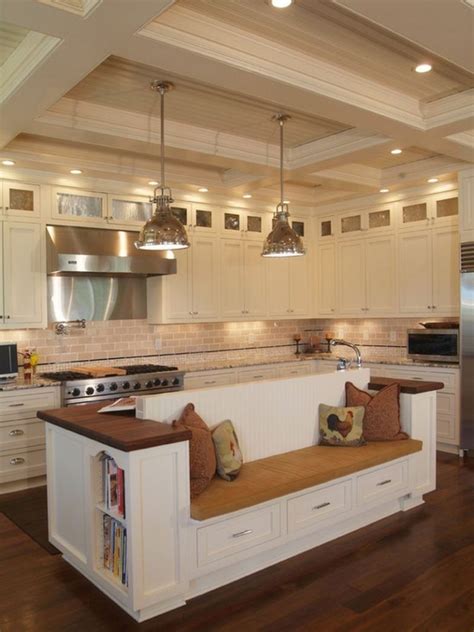 Kitchen Island With Built In Seating Inspiration The