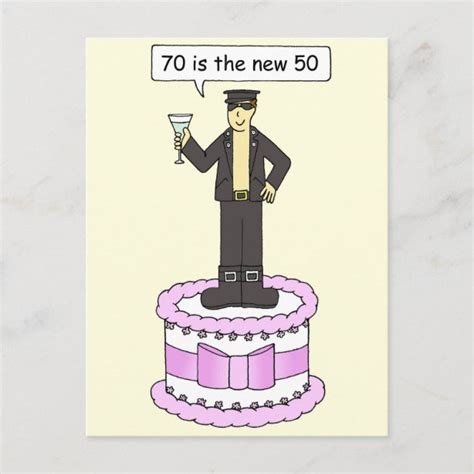 Cartoon 70th Birthday Cards Zazzle Ca