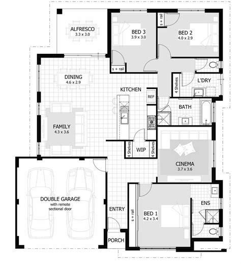 bedroom house floor plans  garage flooring ideas