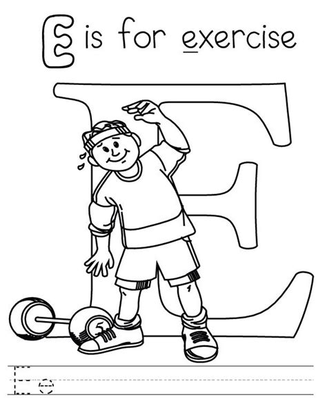 childrens exercise coloring pages coloring pages  kids