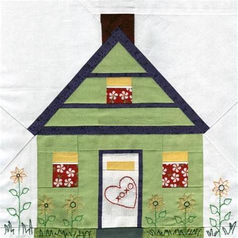 home  hearth paper piecing craftsy house quilt patterns