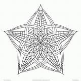 Coloring Geometric Pages Printable Adults Mandala Pattern Shapes Patterns Star Awesome Designs Cool Complicated Book Kids Color Sheets Drawing Cute sketch template