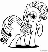 Pony Outline Little Drawing Clipartmag Coloring sketch template