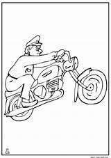Motorcycle Coloring Pages Police Getdrawings sketch template