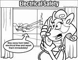 Safety Coloring Electrical Pages Elementary Colouring Resolution Medium Name sketch template