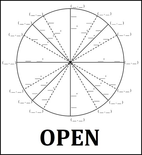 blank unit circle worksheets   print  matter  math