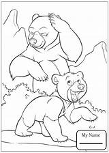 Bear Brother Coloring Pages Getcolorings Getdrawings sketch template