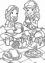 Kleurplaat Picknicken Hobbie Lekker Stemmen sketch template