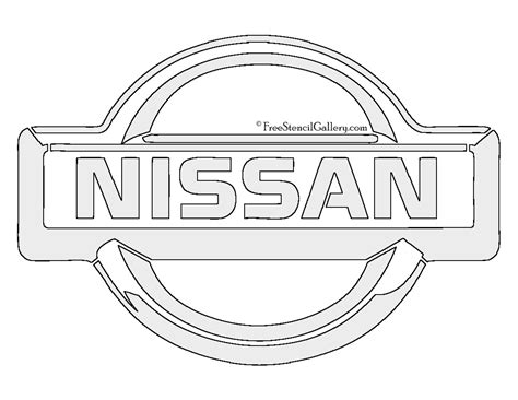 nissan logo stencil  stencil gallery