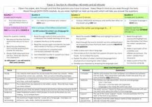 aqa english language paper  revision mat  suzibear teaching