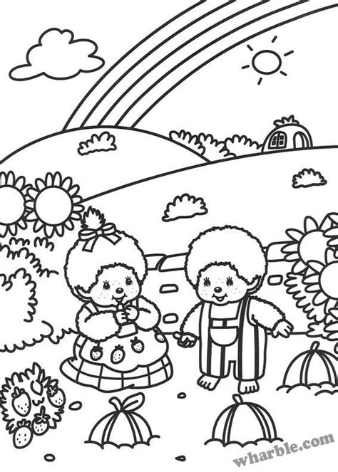 monchhichi coloring pages