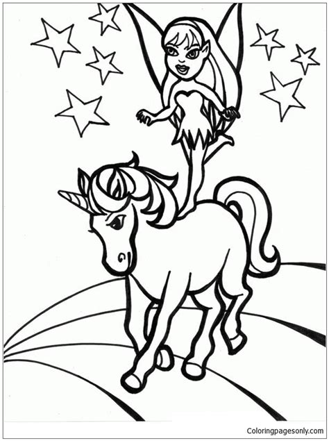 unicorn  girl coloring page coloring page page  kids  adults
