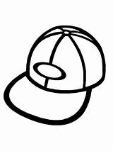 Coloring Pages Baseball Cap Clipart Kitty Hello sketch template