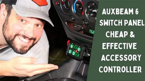 auxbeam  gang switch panel  light accessory controls youtube