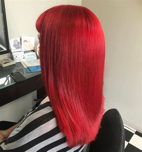 unique bright red hair color ideas