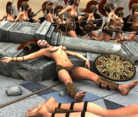 Rule 34 3d Ancient Greece Armor Arrow Barefoot Beige Skin Bleeding