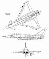 Eurofighter Typhoon Drawingdatabase Fighter Ef2000 Blueprints Hawker чертеж Mirage Airplane sketch template