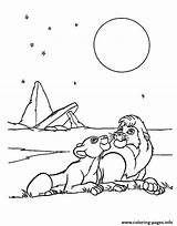 Coloring Nala Pages Simba Sky Looking Printable Lion King Holding Popular sketch template