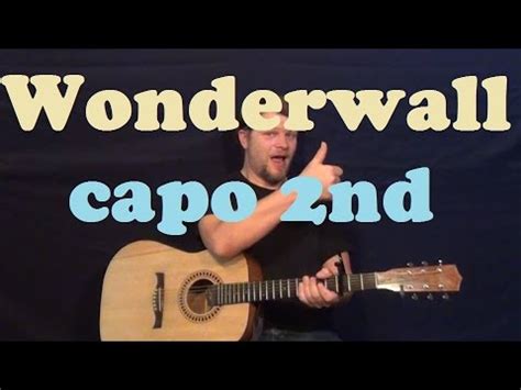 wonderwall oasis easy strum guitar lesson chords