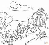 Coloring Bears Berenstain Pages School Go Printable Bear Halloween Colouring Sheets Characters Drawing Cartoon Kids sketch template