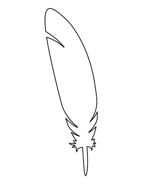 feather outlines clip art library