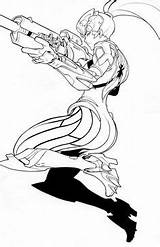 Overwatch Widowmaker Fatale Edwinhuang Heros Linework Line Imprimer Ioioio Desenhos sketch template