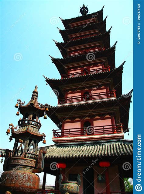 chinese pagoda architecture stock photo image  asia heritage
