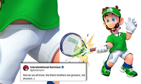 Luigi Has A Penis That S 3 7inches Flaccid In Mario Tennis
