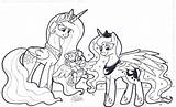 Coloring Pony Pages Little Friendship Magic Rarity Heart Flurry Princess Mlp Getcolorings Fim sketch template