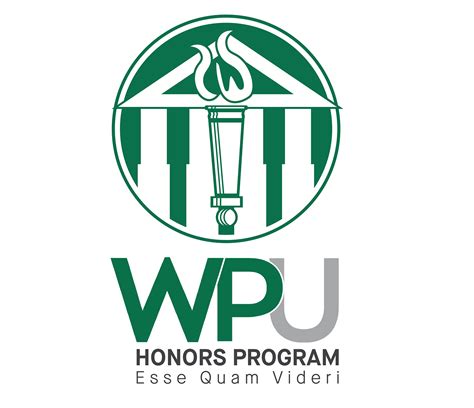 wpu honors program logo  behance