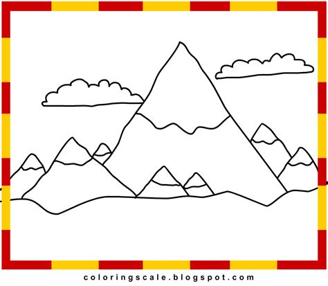 pics  gt simple mountain coloring pages vbs coloring coloring