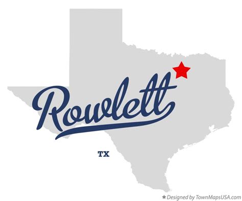 map  rowlett tx texas