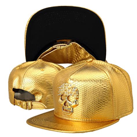 casual hip hop baseball caps alloy diamonds crocodile pattern hat