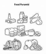 Pyramid Makanan Piramid Grains Coloringhome Preschoolers Alimentos Getcolorings Piramida Sheets Cereal Hitam Anycoloring Desde sketch template