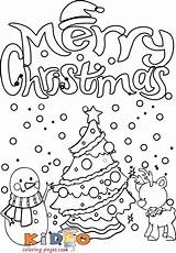 Coloring Pages Christmas Snowman Reindeer Kids Print sketch template