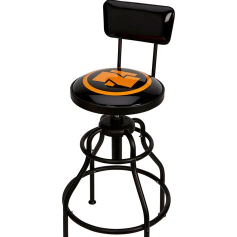 northern tool adjustable swivel shop stool  backrest steel  lb capacity