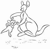 Coloring Pages Kanga Roo Comments Coloringhome Colouring sketch template